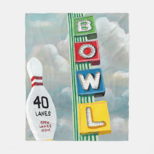 Couverture Polaire Illustration de bowling