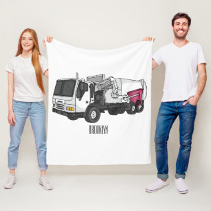 Couverture Polaire Illustration de camion à ordures