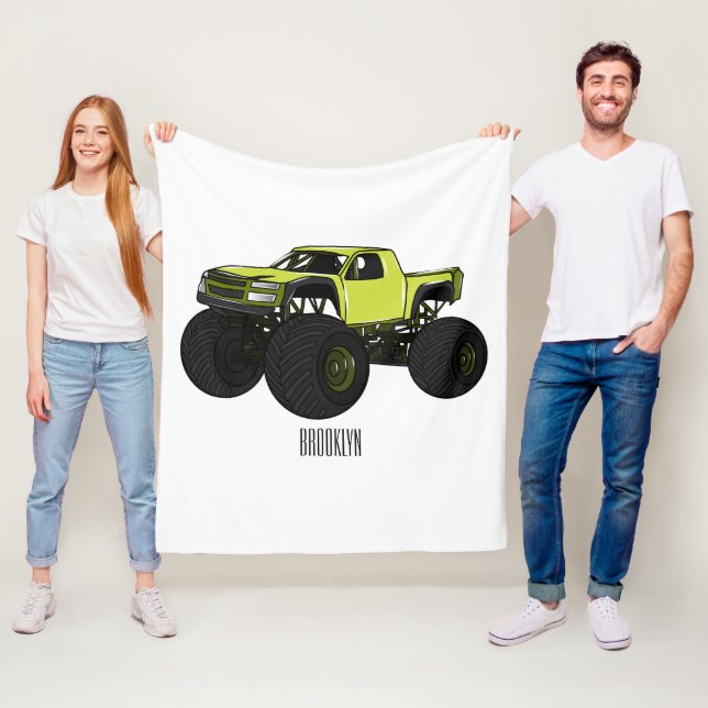 Couverture Polaire Illustration de camion monstre (En situation)