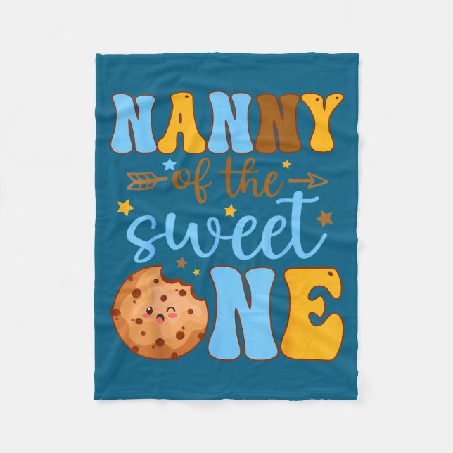 Couverture Polaire Illustration de cookie pour le 1er anniversaire de (Devant)