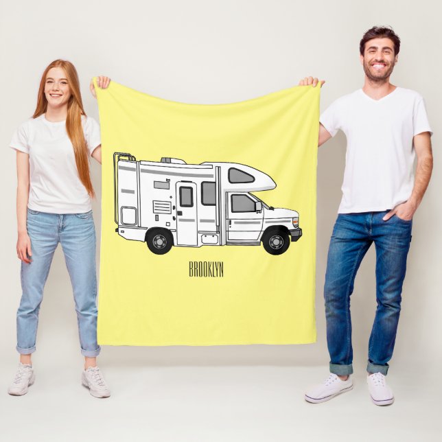 Couverture Polaire Illustration de dessin animé Campervan (En situation)