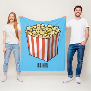 Couverture Polaire Illustration de dessin animé Popcorn