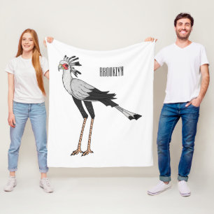 Couverture Polaire Illustration de dessin du secrétaire pour oiseaux