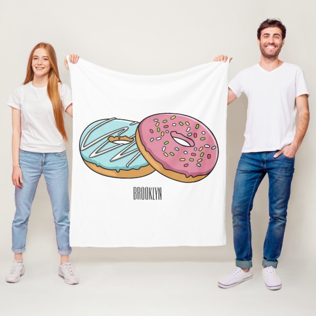 Couverture Polaire Illustration de Donut (En situation)