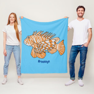 Couverture Polaire Illustration de Happy lionfish