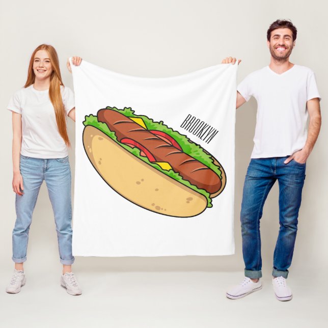 Couverture Polaire Illustration de Hot dog (En situation)