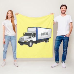 Couverture Polaire Illustration de la caricature du camion-boîte
