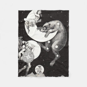 Couverture Polaire Illustration de la nuit divine de l'univers du cie
