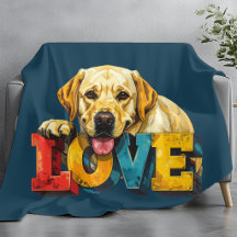 Illustration de Labrador d'amour de laboratoire Bl