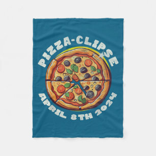 Couverture Polaire Illustration de l'éclipse solaire Pizza Clipse Ecl