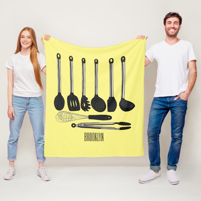 Couverture Polaire Illustration de l'ustensile de cuisine (En situation)