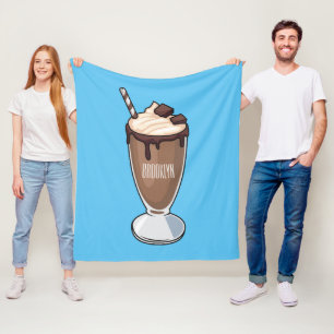 Couverture Polaire Illustration de milk-shake au chocolat