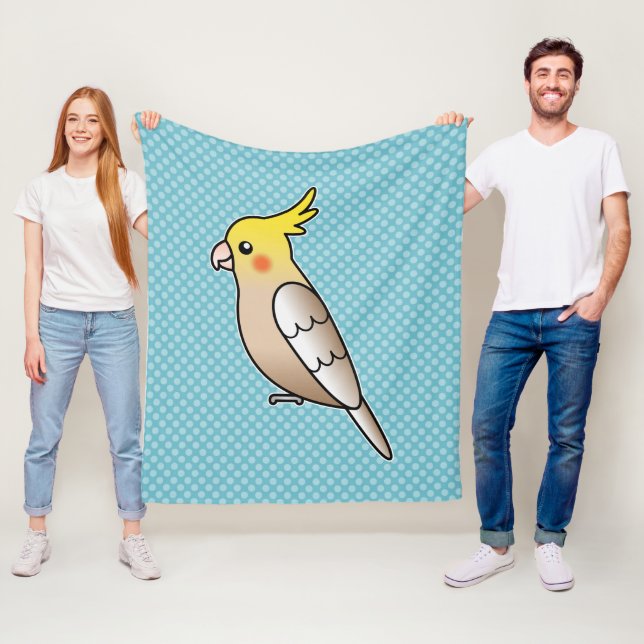 Couverture Polaire Illustration de perroquet cartoon cannelle mignon (En situation)