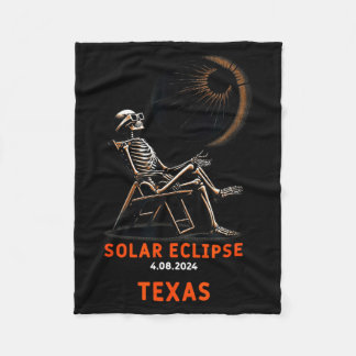 Couverture Polaire Illustration de souvenir de squelette d'éclipse so