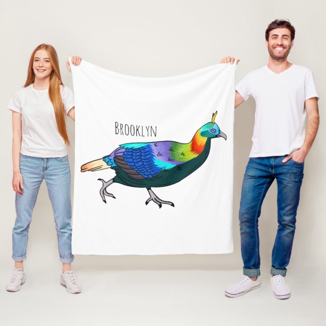 Couverture Polaire Illustration d'oiseau monal himalayen (En situation)
