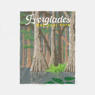 Couverture Polaire Illustration du parc national des Everglades Art d