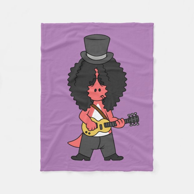 Couverture Polaire Illustration D'Un Allosaurus Habillé En Étoile Roc (Devant)