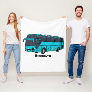Couverture Polaire Illustration d'un autobus à passagers moderne