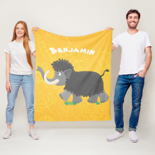 Couverture Polaire Illustration d'un mammouth laineux mou