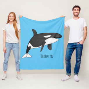 Couverture Polaire Illustration d'une baleine tueuse