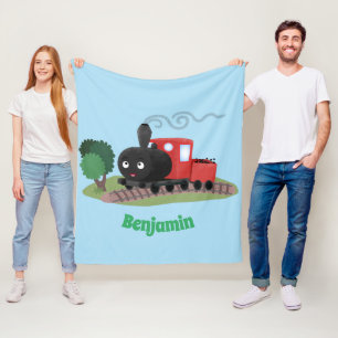 Couverture Polaire Illustration d'une locomotive à vapeur mûre