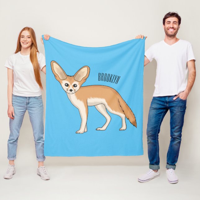 Couverture Polaire Illustration Fennec fox (En situation)