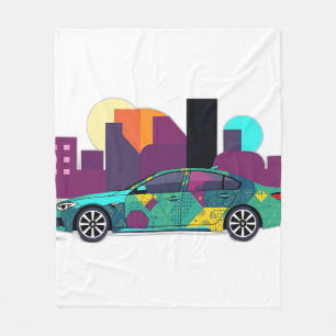 Couverture Polaire Illustration géométrique Abstraite
