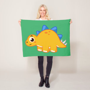 Couverture Polaire Illustration Mignonne D'Un Stegosaurus.