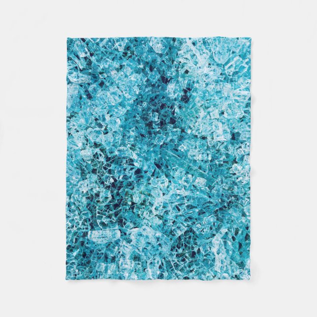 Couverture Polaire illustration turquoise (Devant)
