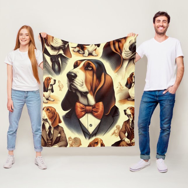 Couverture Polaire Illustration vintage de la coque (En situation)