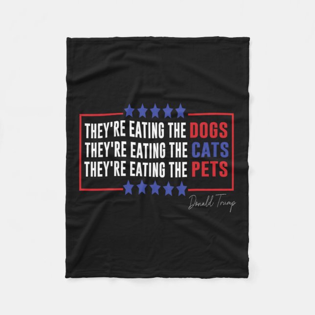 Couverture Polaire Ils Mangent Les Chiens Ils Mangent Les Chats Mange (Devant)