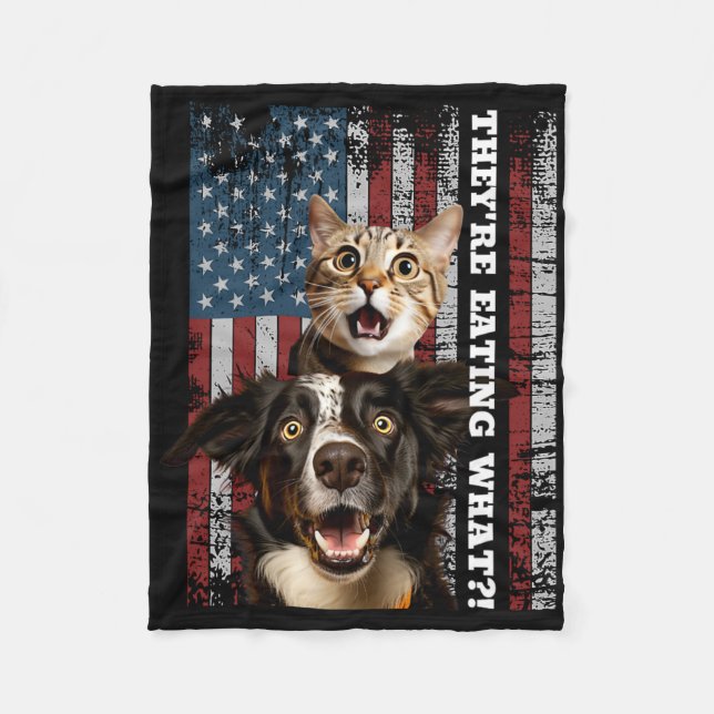 Couverture Polaire Ils mangent les chiens, les chats, les animaux de  (Devant)
