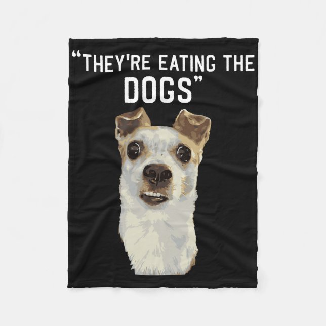 Couverture Polaire Ils mangent les chiens les chats les animaux de co (Devant)