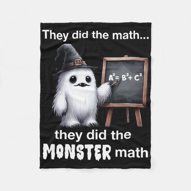 Couverture Polaire Ils Ont Fait Le Math Monster Yeti Funny Halloween  (Devant)