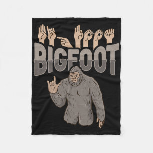 Couverture Polaire Ily Bigfoot Asl Geste De La Main Sourds Perte Audi