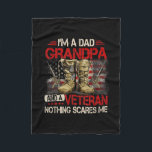 Couverture Polaire I'm A Dad Grandpa And A Veteran American Flag<br><div class="desc">I'm A Dad Grandpa And A Veteran American Flag Gists For Dad Gift. Perfect gift for your dad,  mom,  papa,  men,  women,  friend and family members on Thanksgiving Day,  Christmas Day,  Mothers Day,  Fathers Day,  4th of July,  1776 Independent day,  Veterans Day,  Halloween Day,  Patrick's Day</div>
