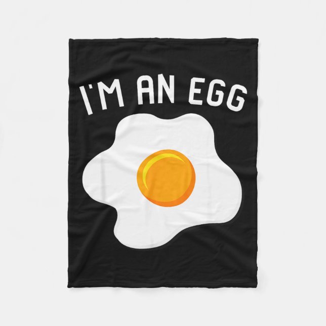 Couverture Polaire I'm An Egg Costume Funny Halloween Present Fried E (Devant)