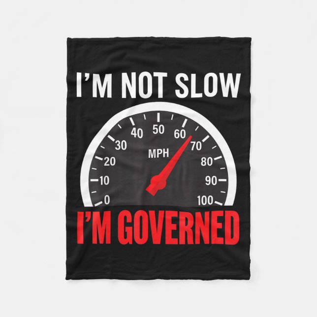 Couverture Polaire I'm Governed Speed Limiter Funny Trucker Truck Dri (Devant)