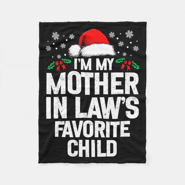 Couverture Polaire I'm My Mother In Law's Favorite Child Funny Christ (Devant)