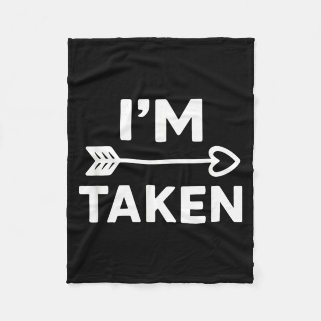 Couverture Polaire Im Taken Relationship Love Couple Valentines  (Devant)