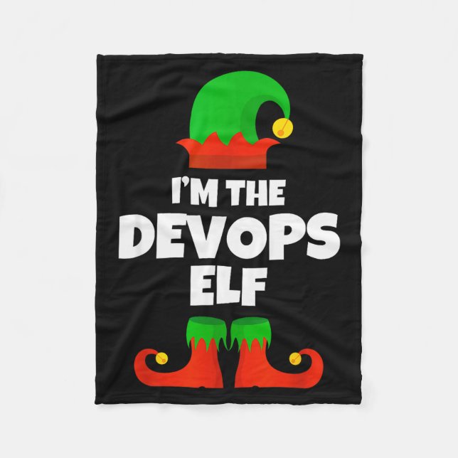 Couverture Polaire I'm The Devops Elf Family Pajama Christmas Enginee (Devant)