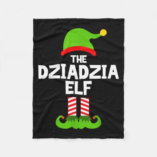 Couverture Polaire I'm The Dziadzia Elf Christmas Family Pajama Funny (Devant)