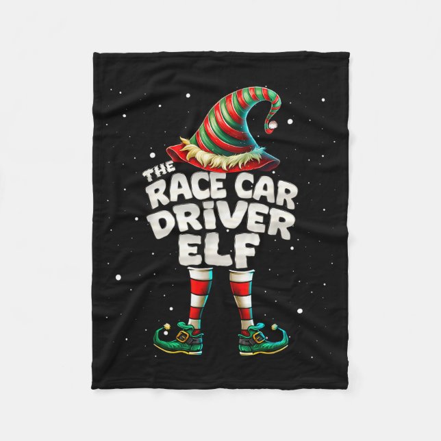 Couverture Polaire I'm The Race Car Driver Elf Family Matching Group  (Devant)