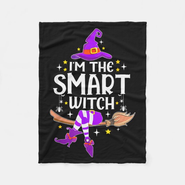 Couverture Polaire I'm The Smart Witch Halloween Matching Group Costu (Devant)