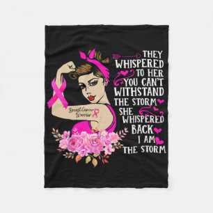 Couverture Polaire I'm The Storm Strong Women Breast Cancer Warrior P