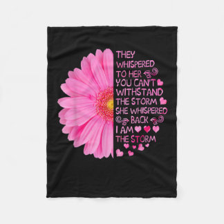 Couverture Polaire I'm The Storm Strong Women Breast Cancer Warrior P