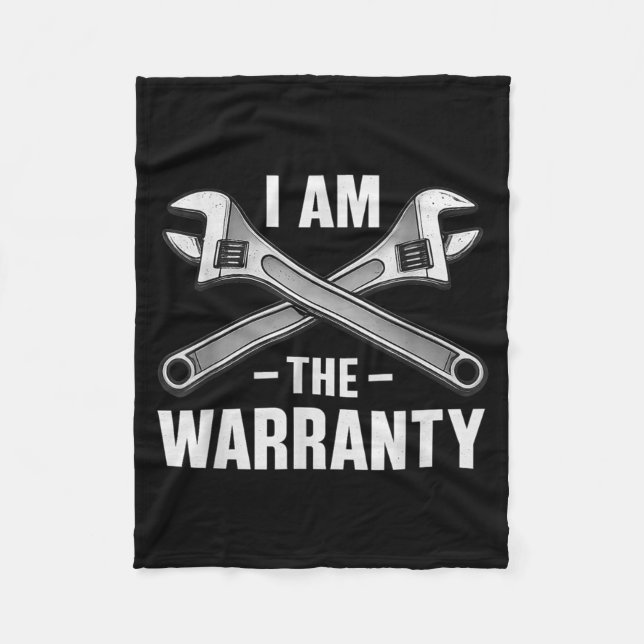 Couverture Polaire I'm The Warranty Auto Mechanic  (Devant)