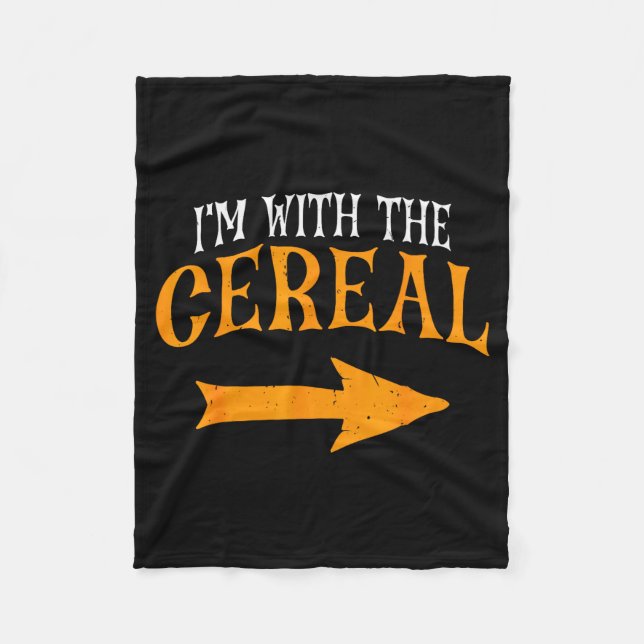 Couverture Polaire I'm With Cereal Halloween Costume Funny Couples Ce (Devant)