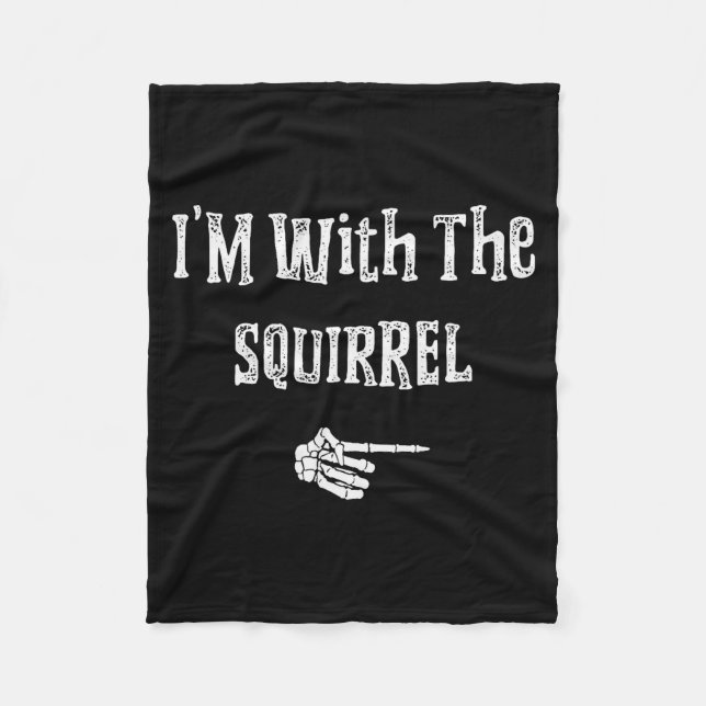 Couverture Polaire I'm With Squirrel Halloween Costume Funny Couples  (Devant)