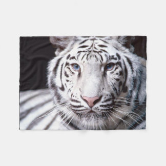 Couverture Polaire Image blanche de tigre de Bengale